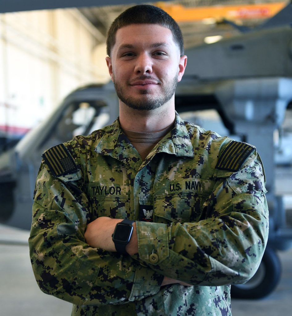 Longview native Kellen Taylor serves with the U.S. Navy's Helicopter Sea Combat Squadron 28