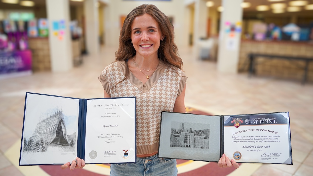 Bullard High School senior Claire Fath earns appointments to two U.S. military service academies