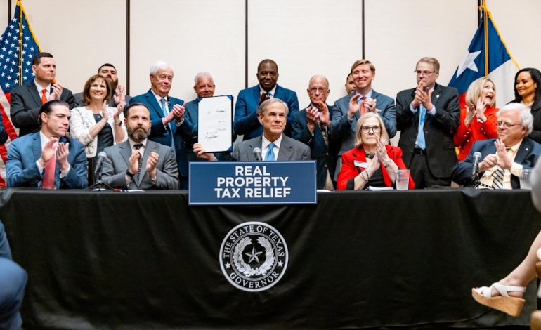 Governor Abbott signs Property Tax Relief Laws in Denton