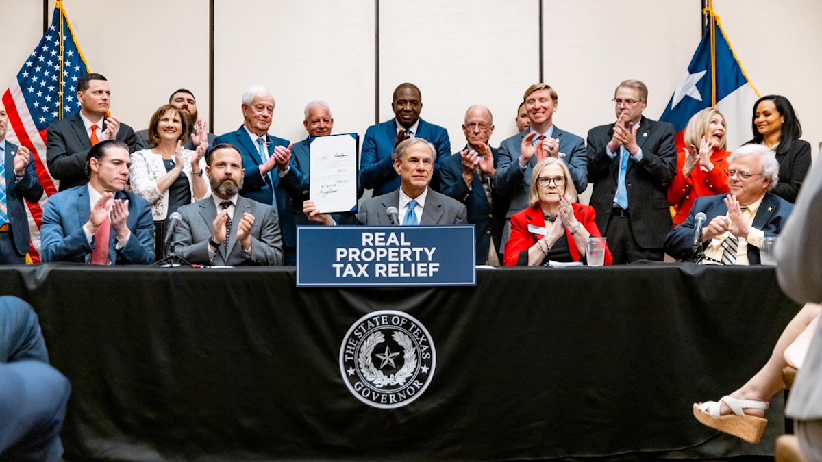 Governor Abbott signs Property Tax Relief Laws in Denton