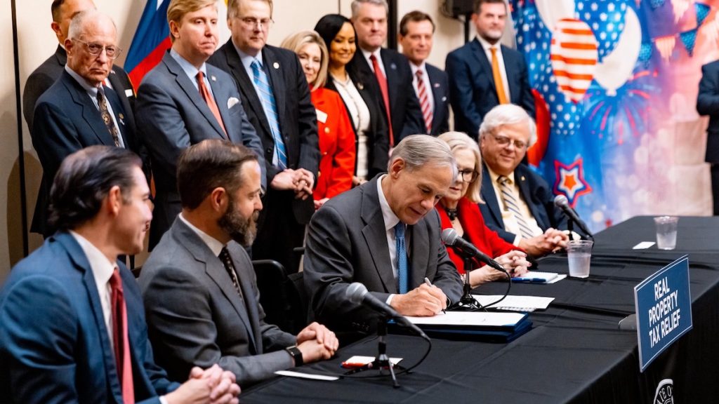 Governor Abbott signs Property Tax Relief Laws in Denton