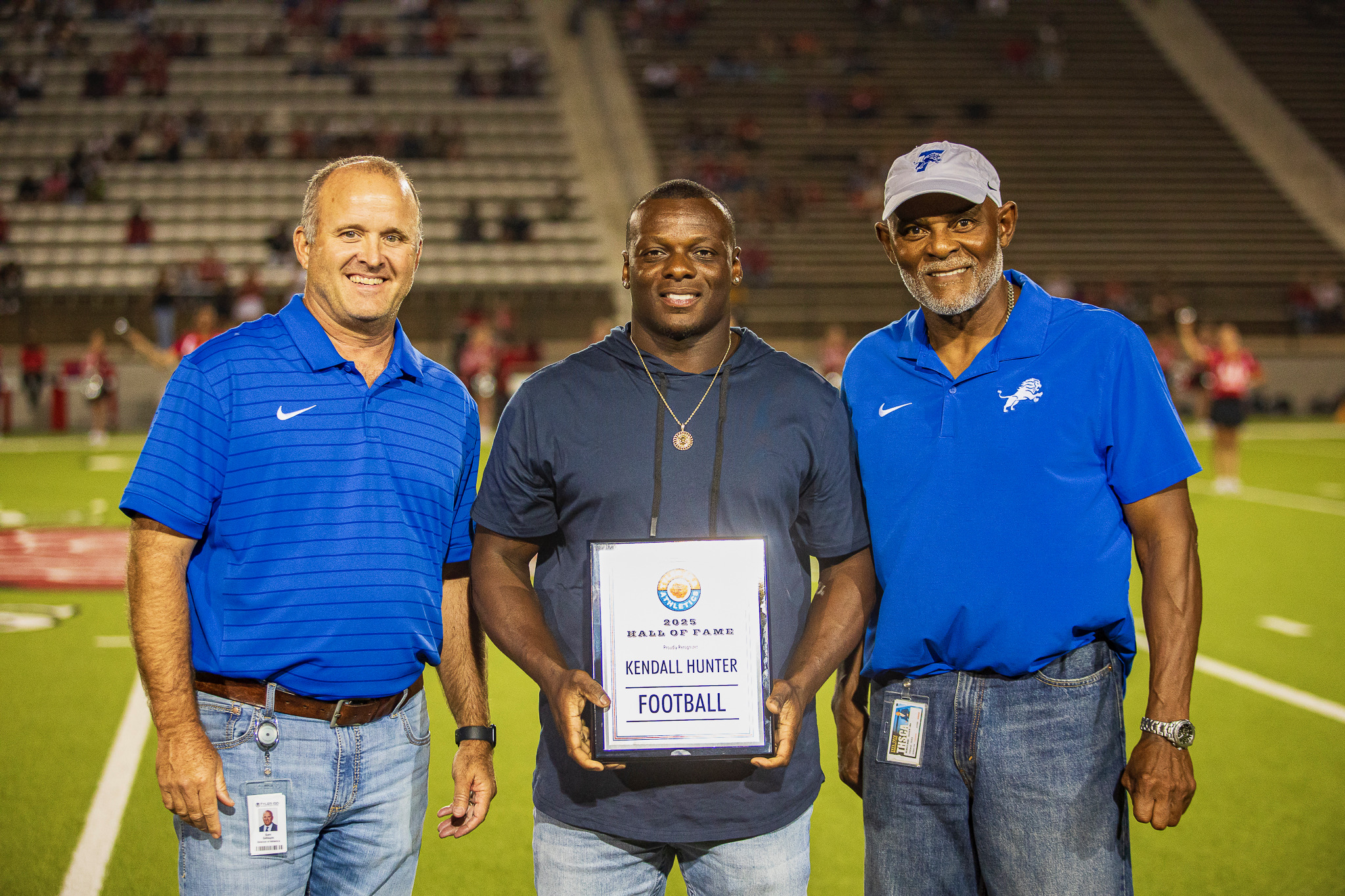 Tyler ISD Inducts former Lion Kendall Hunter into Athletic Hall of Fame