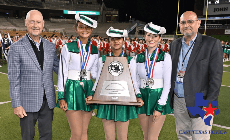 Longview High School’s Big Green Marching Machine earns silver at UIL State Military Marching Championship