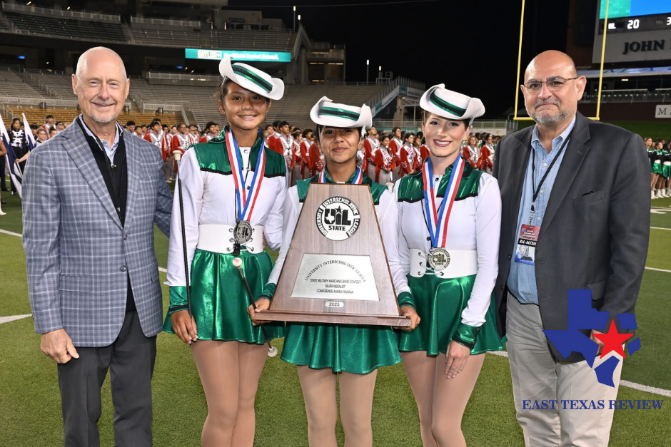 Longview High School’s Big Green Marching Machine earns silver at UIL State Military Marching Championship