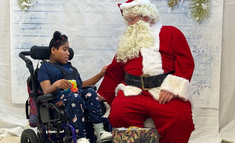 Santa Express Brings Holiday Joy to Boshears Center Students