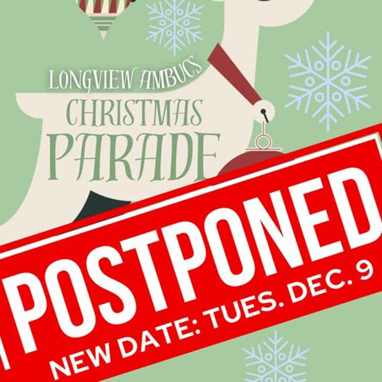 Christmas Parade Postponed