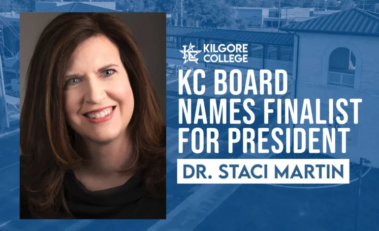 Dr. Staci Martin Named Sole Finalist for Kilgore College President