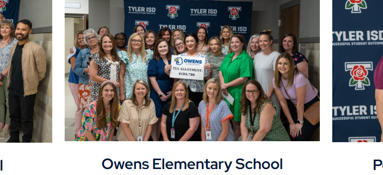 Tyler ISD TOP Teacher Honorees Awarded $4.4 Million
