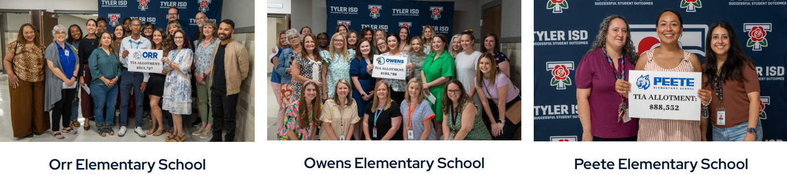 Tyler ISD TOP Teacher Honorees Awarded $4.4 Million